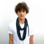 Infinity Necklace Black Sc..